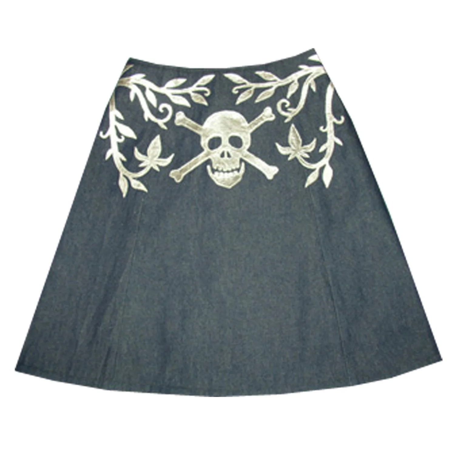 Skull & Lotus skirt — Lorna Leedy
